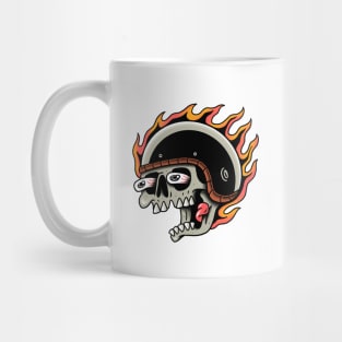 Skull Biker Mug